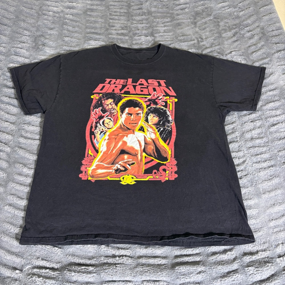 The Last Dragon Bruce Leroy Sho'nuff Movie Graphic T-Shirt Black XL